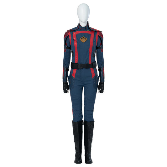 Guardians of the Galaxy Vol 3 Cosplay Costumes featuring Mantis, Gamora, and Adam Warlock
