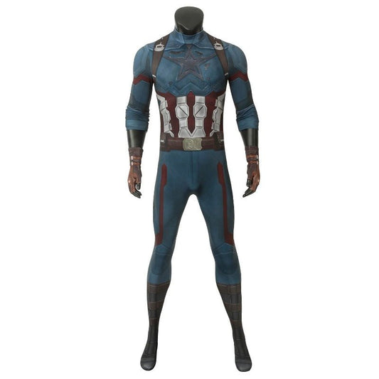 Avengers Infinity War Captain America Cosplay Jumpsuit Costume