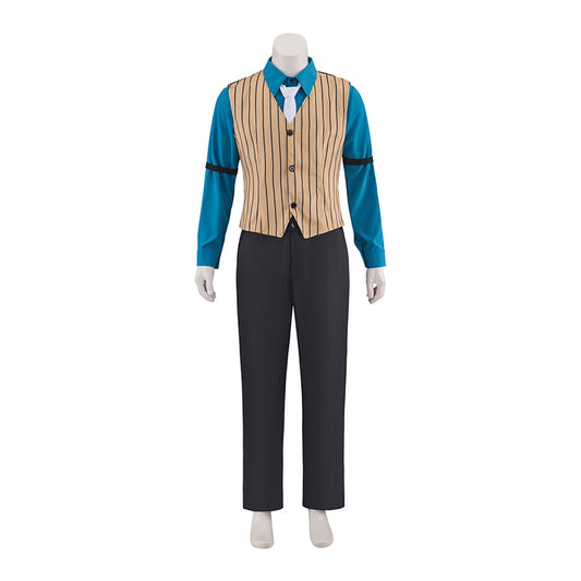 Ace Attorney Cosplay Costumes featuring Phoenix Wright, Miles Edgeworth, and Mia Fey