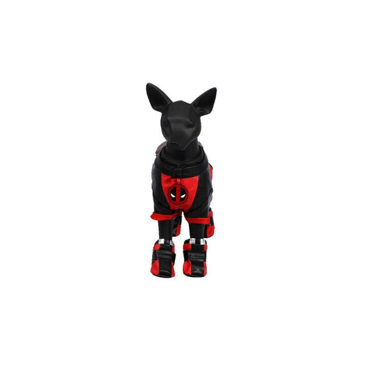 Deadpool Dog Cosplay Costume for pets, featuring the iconic Marvel character's design.
