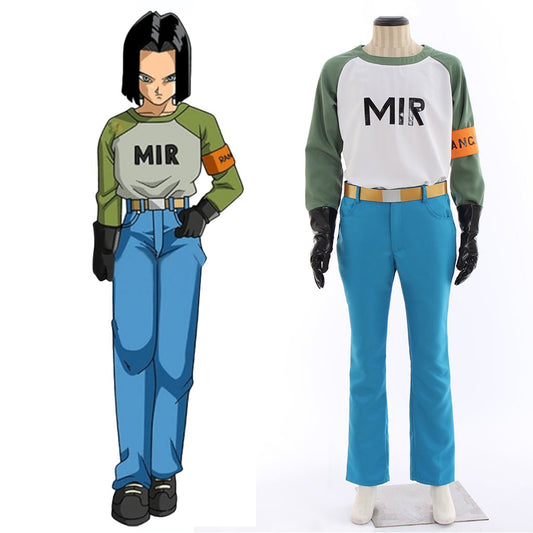 Astricos Dragon Ball Android 17 Cosplay Costume