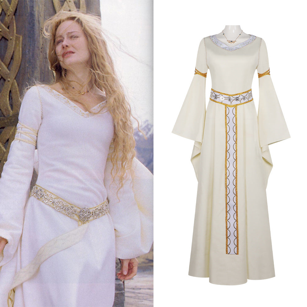 The Lord of the Rings Eowyn Cosplay Costume - Shieldmaiden of Rohan Halloween Stage Performance Outfit