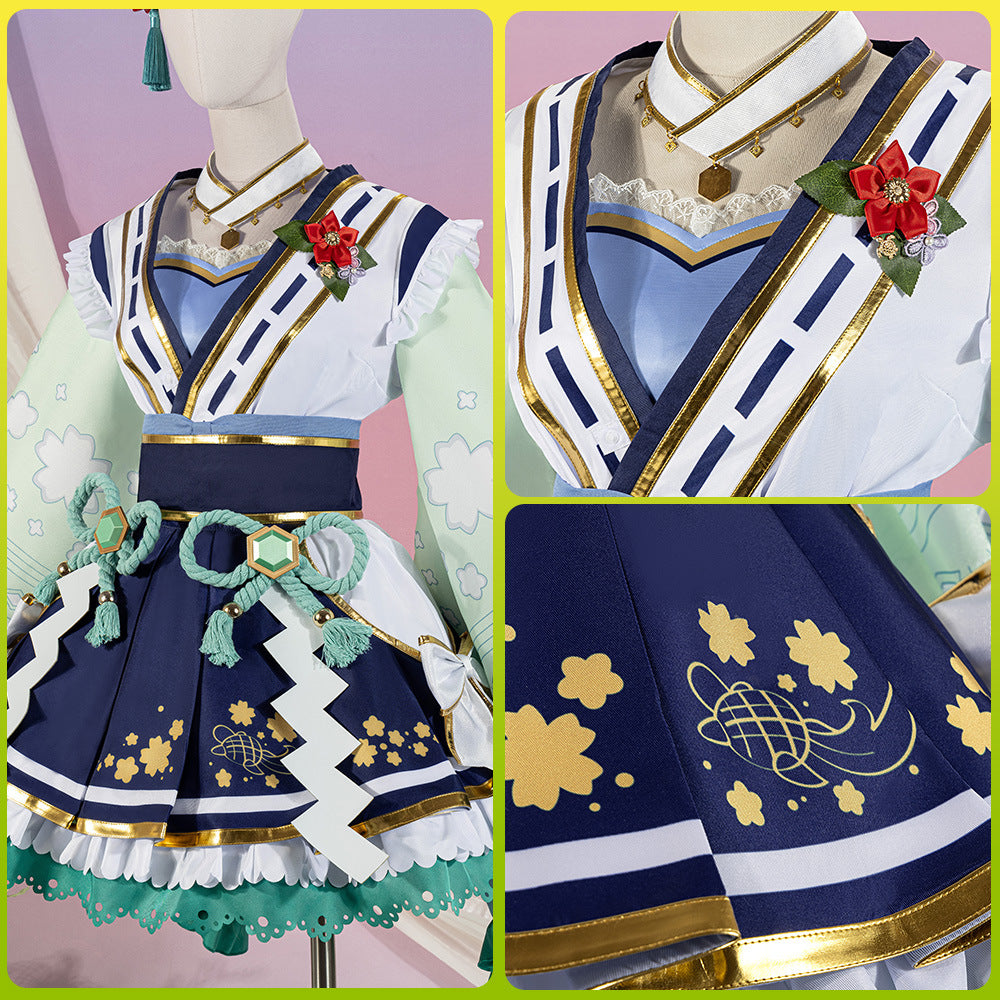 Uma Musume: New Year Satono Diamond 2D Cosplay Anime Game Costume Women's Kimono Set - Halloweez