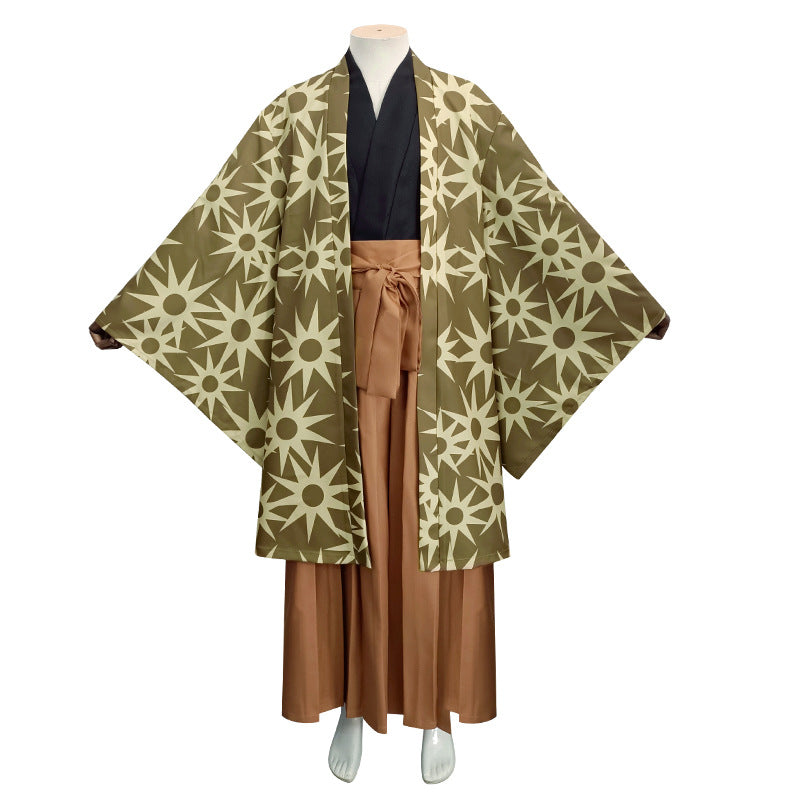 Demon Slayer Cosplay Costume Tetsuido Haganezuka Full Set with Nichirin Sword - Halloweez