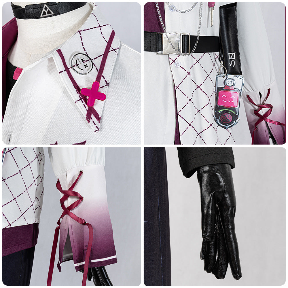 Vtuber Nijisanji Hero Group Sasaki Ichitetsu Cosplay Costume for Anime Game Fans - Halloweez