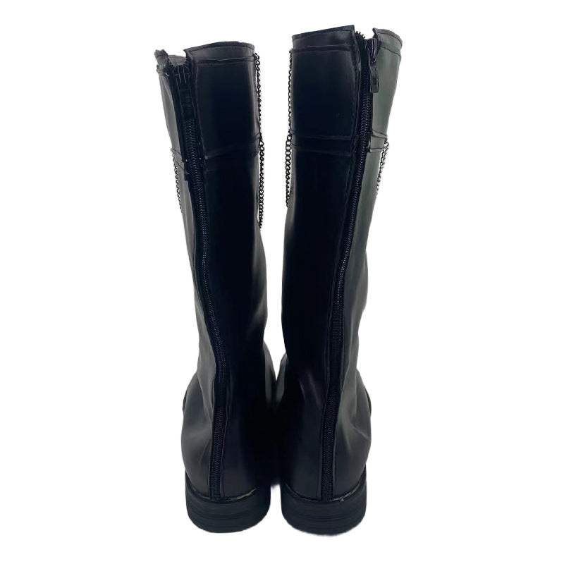 Genshin Impact Fatui Harbinger Captain Cosplay Shoes for Anime Conventions - Halloweez