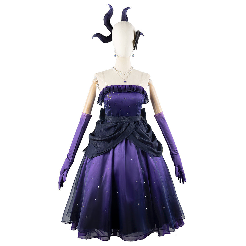Blue Archive Hina Purple Dress Anime Cosplay Costume for Fans - Halloweez