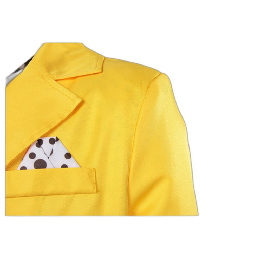 Halloween Costume The Mask Cosplay Jim Carrey Yellow Suit Cosplay - Halloweez