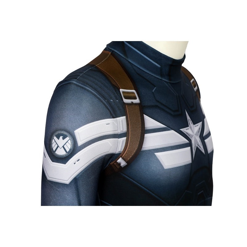 Halloweez Kids Captain America Winter Soldier Edition 3D Printed Cosplay Costume for Halloween