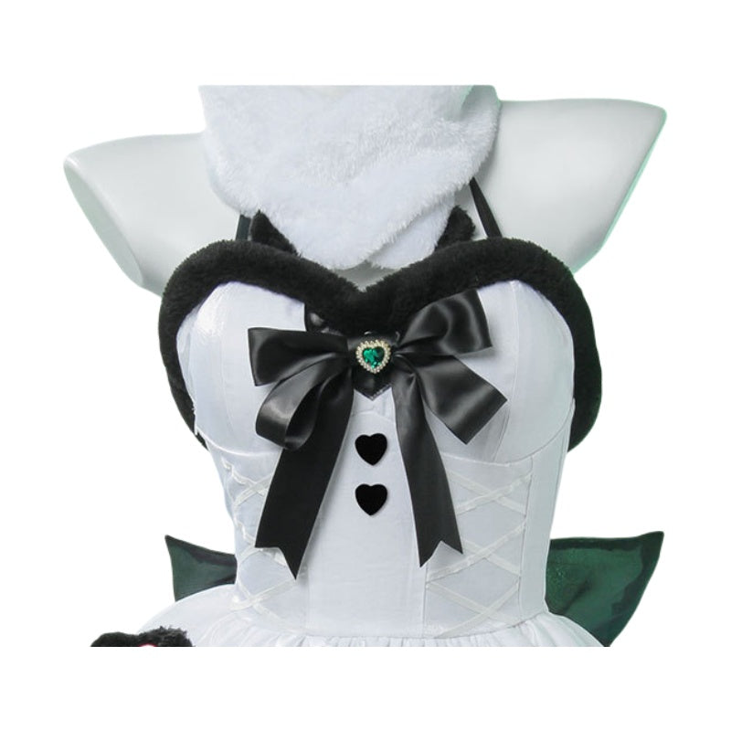 Naraka: Bladepoint Shen Miao Cosplay Costume - Green Field Guardian Bamboo Cute Guest Panda Outfit - Halloweez