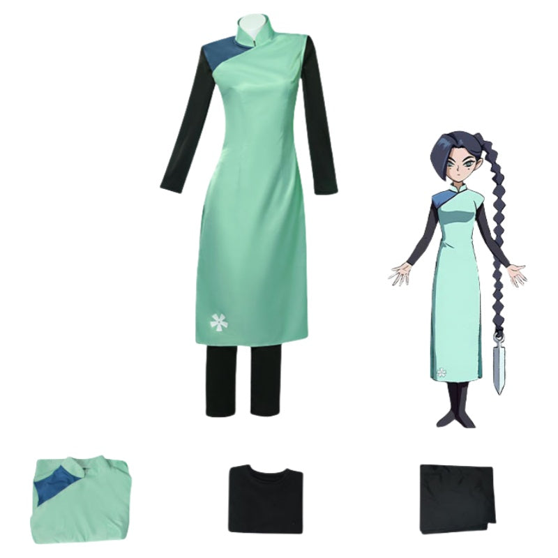 Plum Thirteen Cosplay Cheongsam Assassin Five Six Seven Female Performance Costume - Halloweez