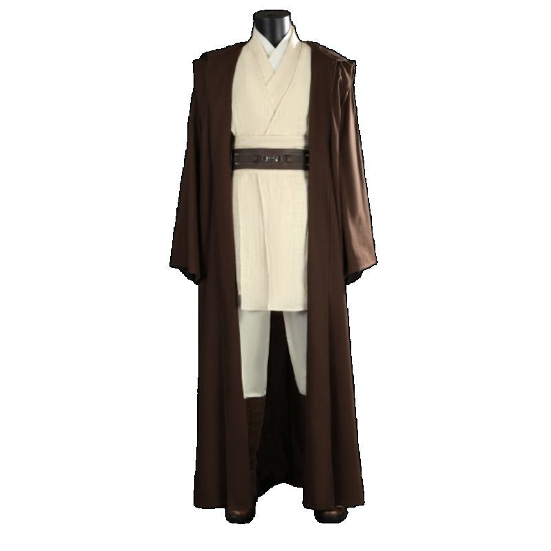 Halloweez Obi-Wan Kenobi Cosplay Costume - Full Set Including Robe and Cloak for Halloween - Halloweez