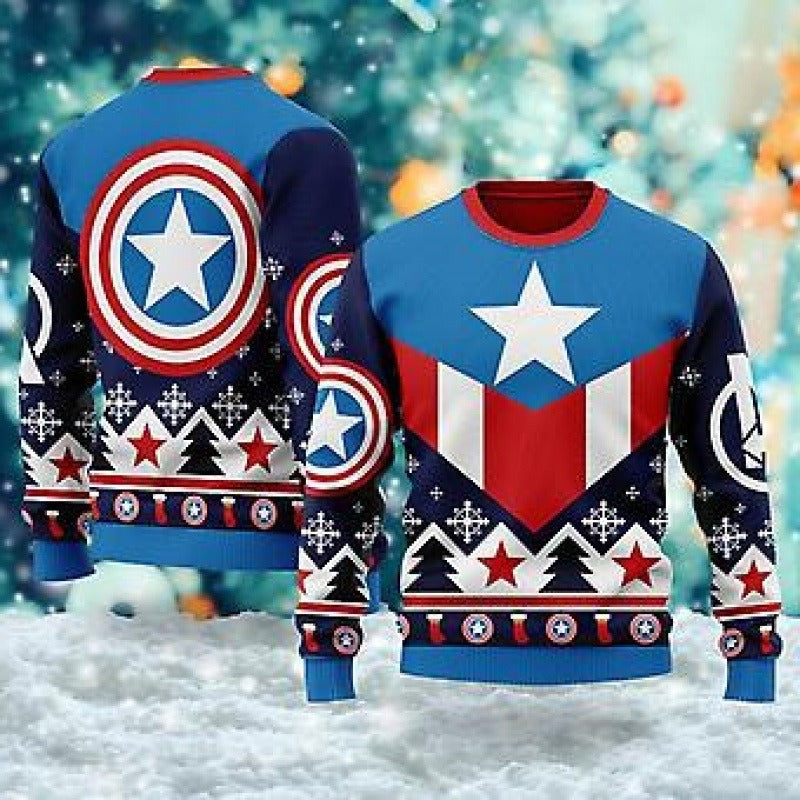 Demon Slayer 3D Print Casual Loose Fit Christmas Sweatshirt - Halloweez