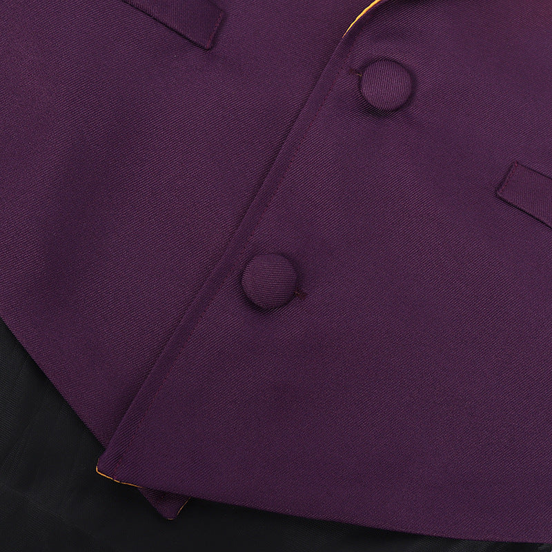 Mortal Kombat 11 Joker Cosplay Costume, Purple Suit Set, Game-Accurate Full Outfit - Halloweez