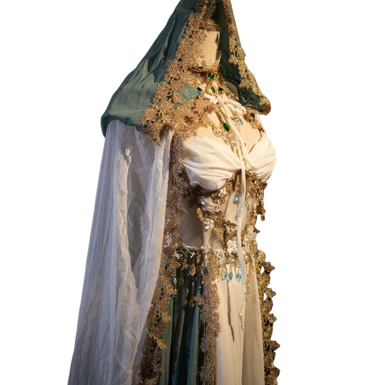 Original Handmade European and American Mythical Elf Theme Performance Dress, Western Style Princess Costume - Halloweez