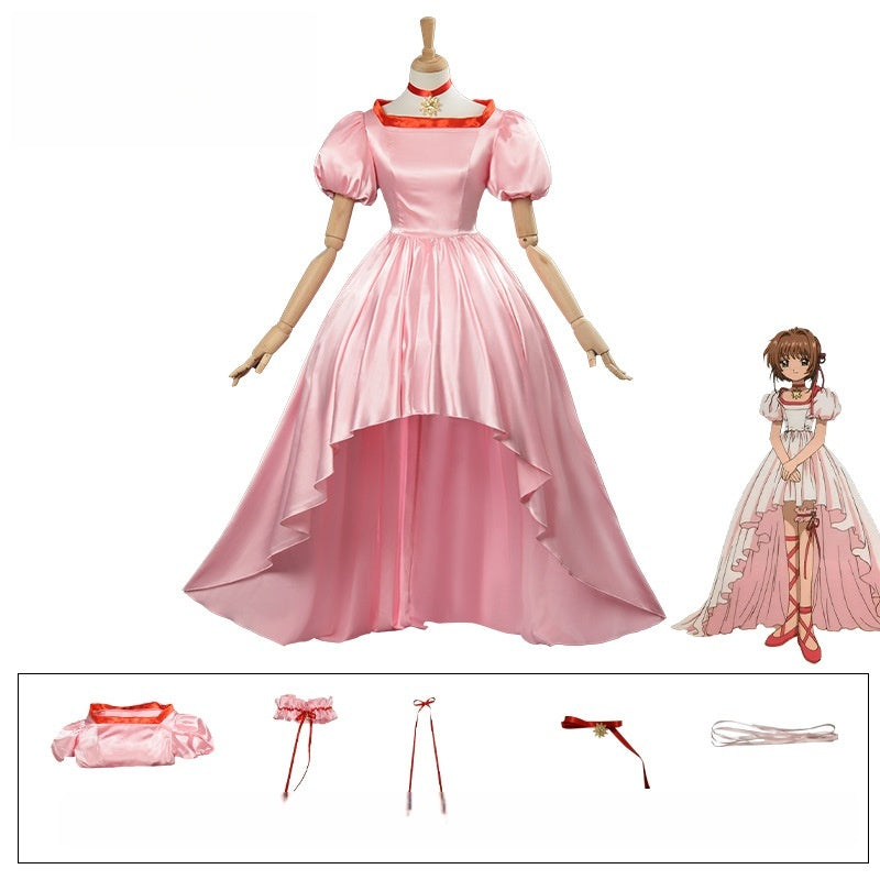 Cardcaptor Sakura Kinomoto Sakura Princess Cosplay Costume Anime Dress - Halloweez