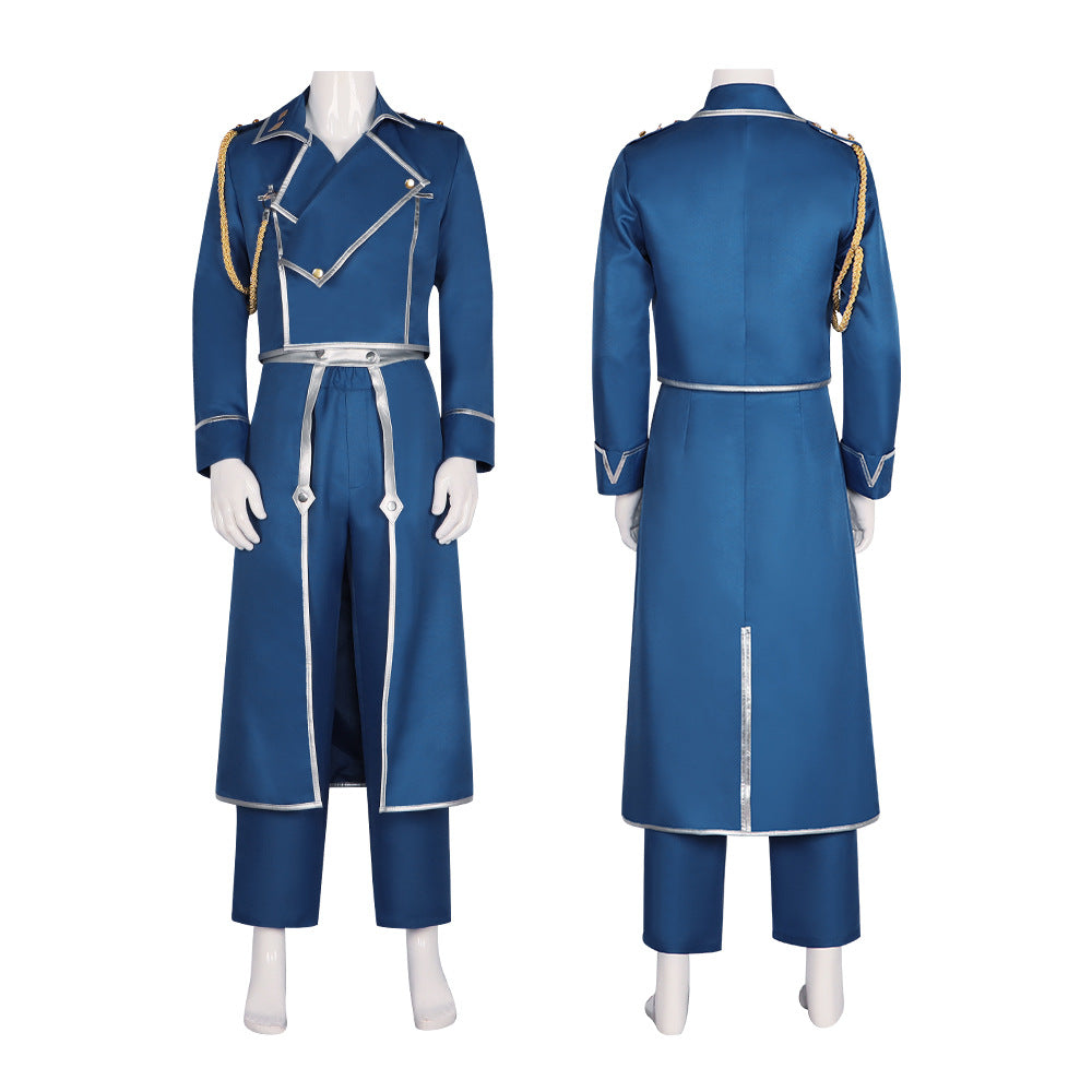 Roy Mustang Cosplay Costume - Fullmetal Alchemist Anime Outfit for Halloween and Performance - Halloweez