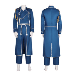 Roy Mustang Cosplay Costume - Fullmetal Alchemist Anime Outfit for Halloween and Performance - Halloweez