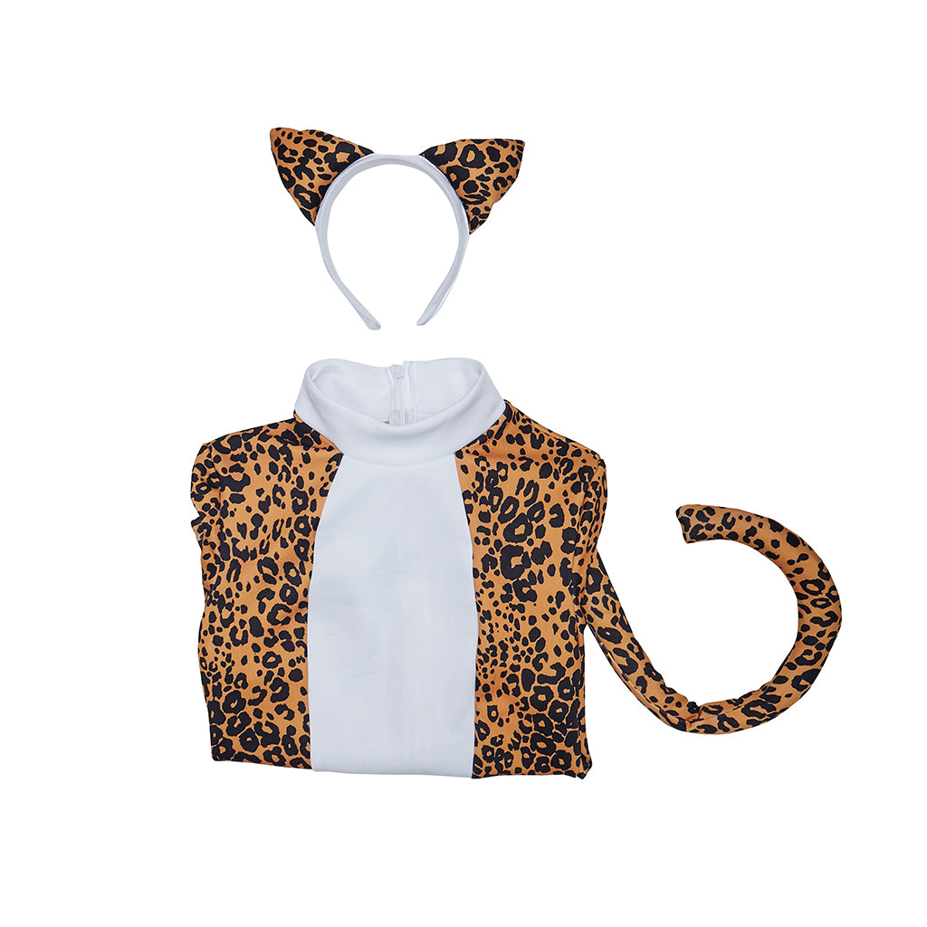 Halloweez Josie and the Pussycats Leopard Print Bodysuit | Cosplay Jumpsuit - Halloweez