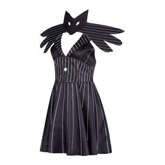 Christmas Nightmare Cosplay Dress Jack Skellington Genderbend Halloween Costume - Halloweez