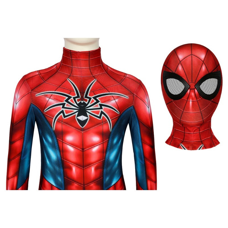 Halloweez Spider-Man PS4 Armour MK IV Cosplay Costume Jumpsuit for Kids - Perfect Child Gift