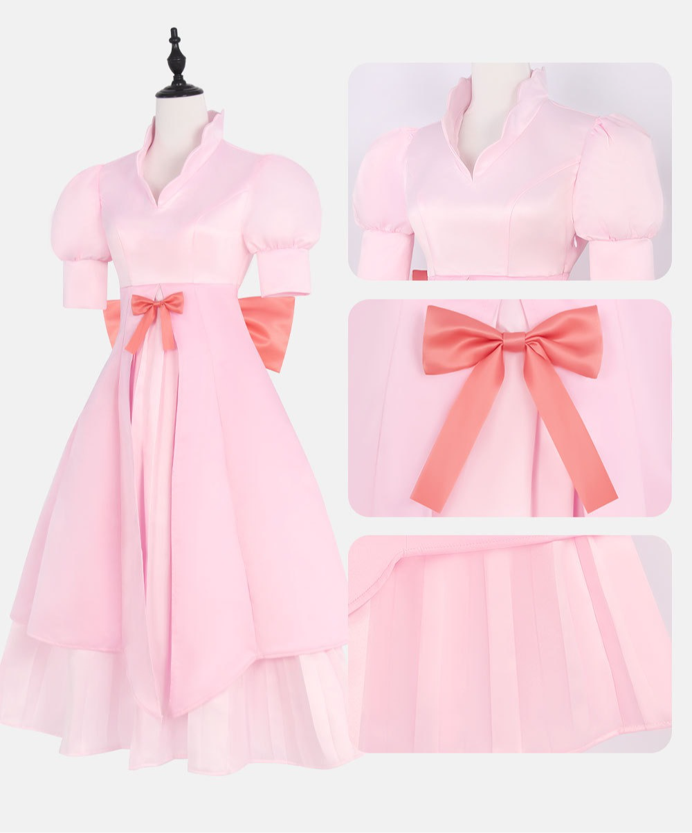 One Piece Charlotte Pudding Wedding Dress Cosplay Costume Full Set for Halloween - Halloweez