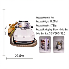 Dragon Ball Turtle School Porsche Trio Joyride Statue - Driving Master Roshi Creative Figurine Gift