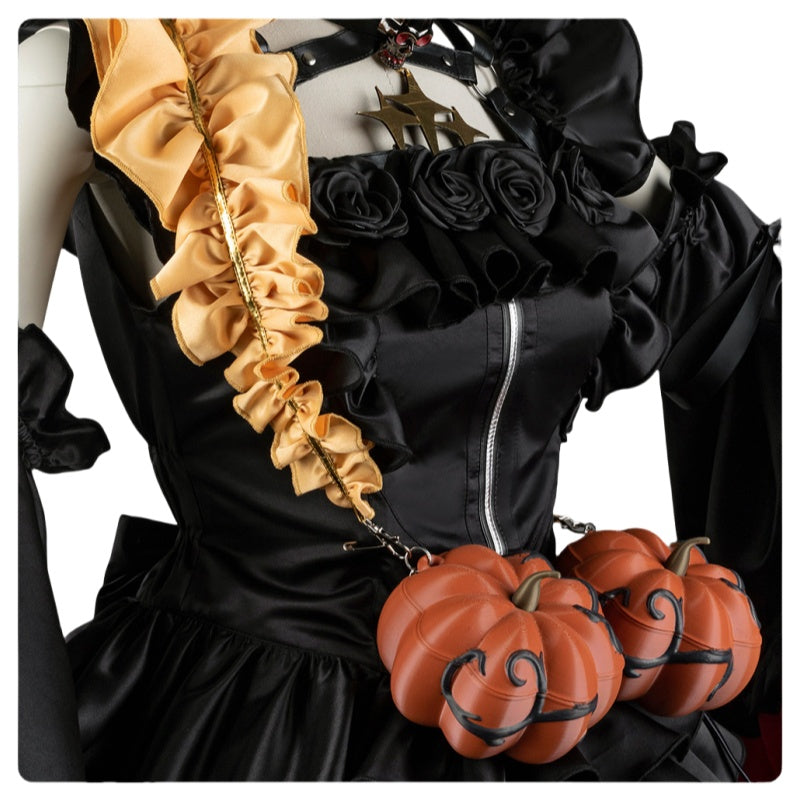 UTAU Kasane Teto Cosplay Costume - Anime Vampire Demon Dress for Halloween - Halloweez
