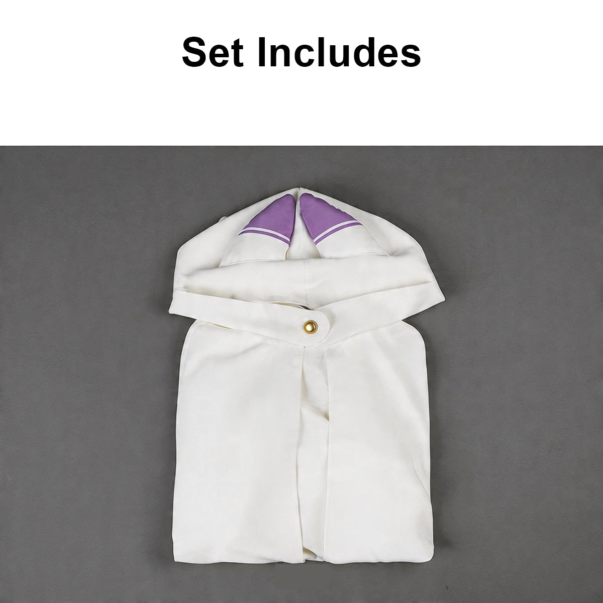 Re:ZERO -Starting Life in Another World- Emilia Cape Cosplay Costume for Anime Fans - Halloweez