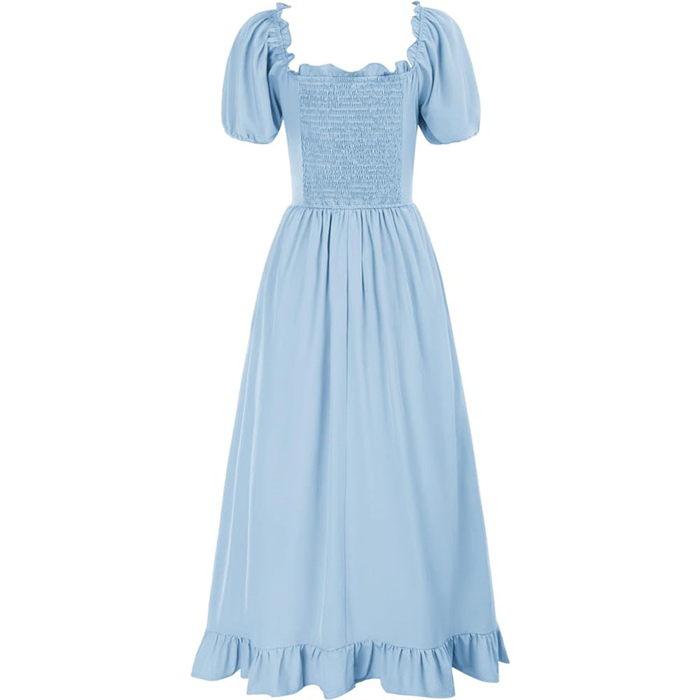 Medieval New Retro Irregular Dress Renaissance Stage Costume Women's Dress