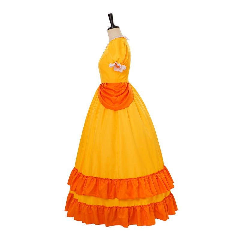 Stunning Rosalina Cosplay Dress with Crown - Halloween Daisy Princess Costume by Halloweez