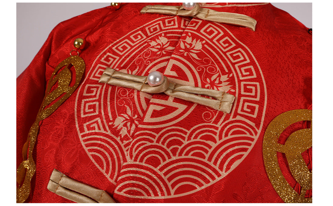 Fifth Personality cos Paper Bride Linkage 2D Anime Costume Halloween Ghost Bride Cosplay Costume Full Set - Halloweez