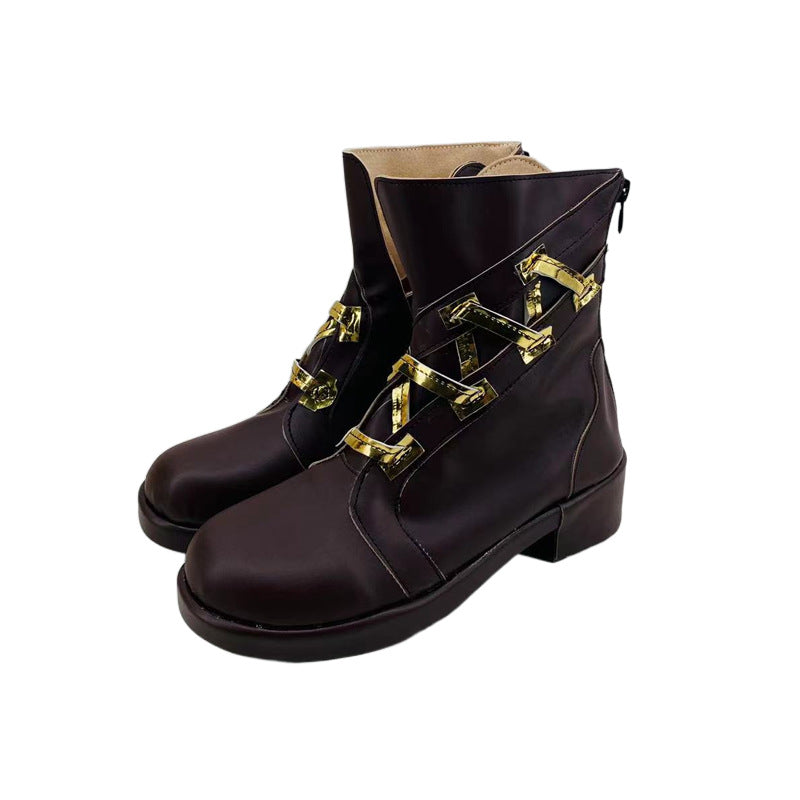 Tomorrow's Ark Shu Cos Shoes 2D Anime Exhibition Performance Shoes for Arknights Fans - Halloweez