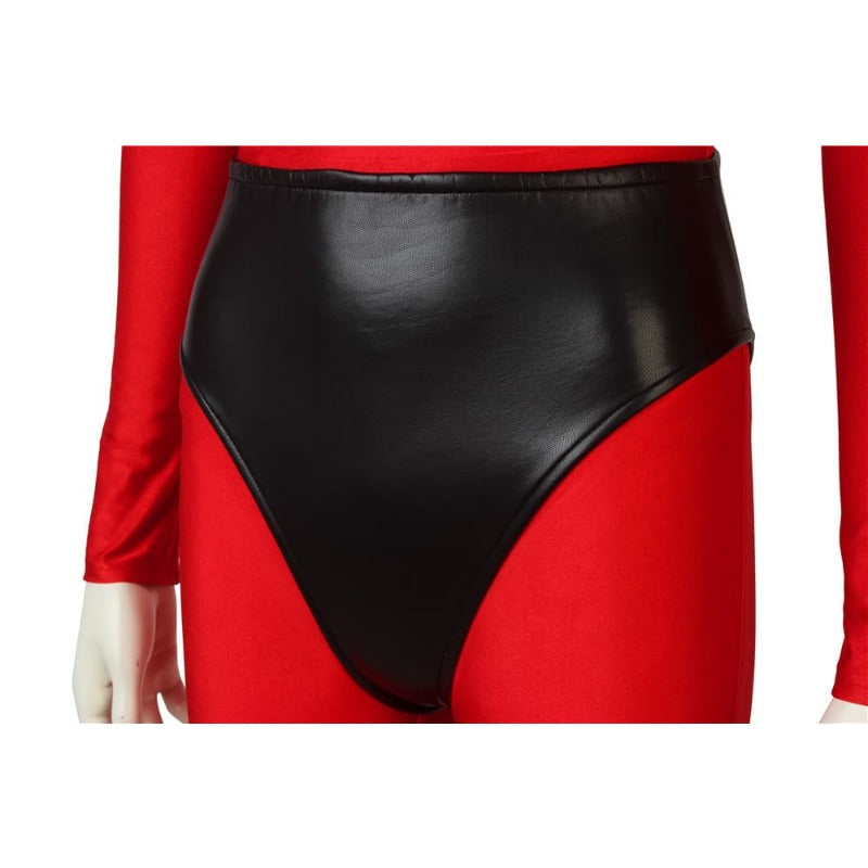 Impresionante traje de cosplay de Helen Parr de Elastigirl de Incredibles 2 con máscara de Halloween