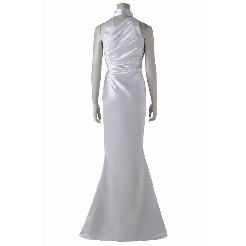 Halloweez Lunafreya Nox Fleuret Cosplay Outfit - Elegant White Dress for Halloween Soirees