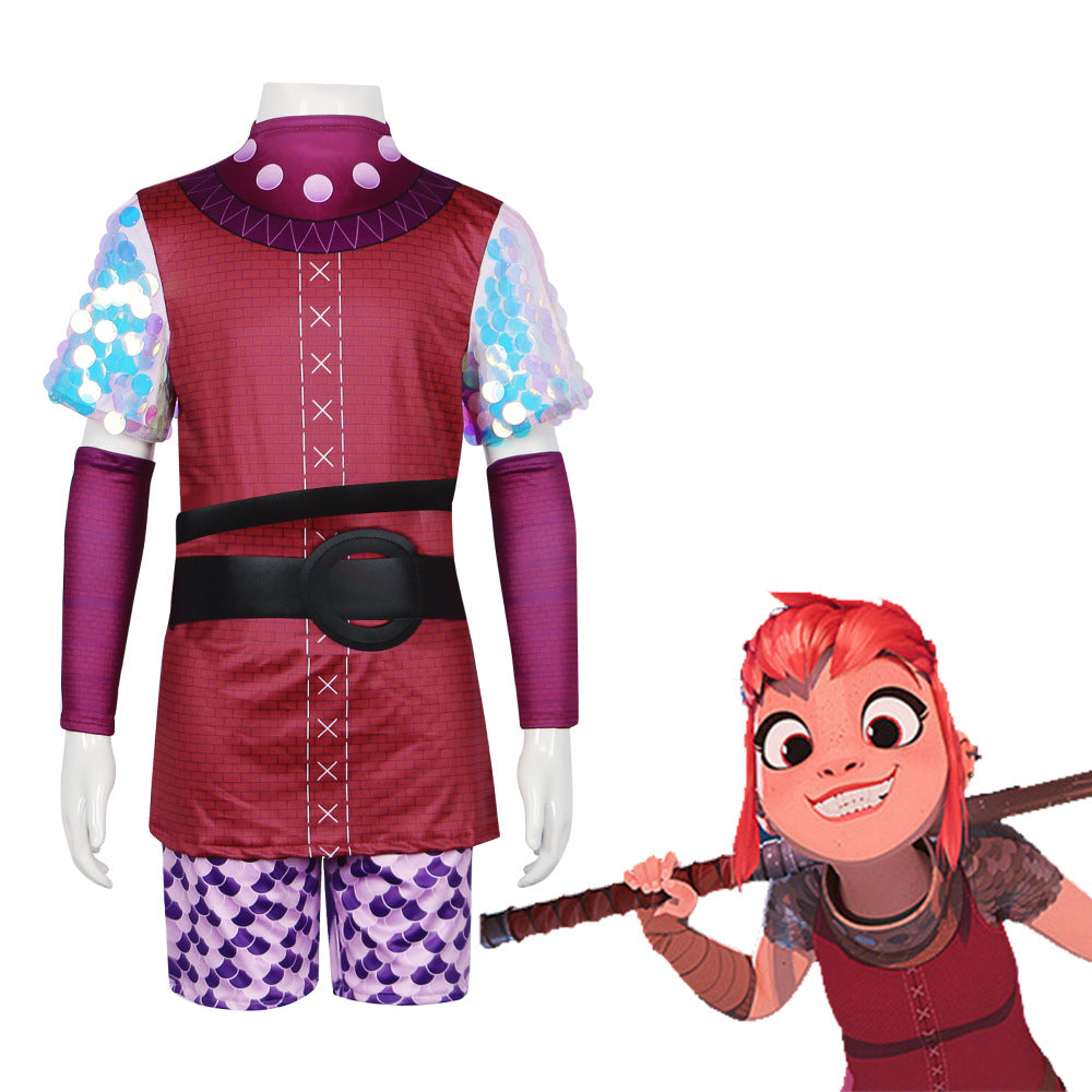 Monster Girl Nimona Cosplay Costume - Same Style as New Show Performance Outfit for Halloween - Halloweez
