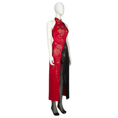 Stunning Ada Wong Cheongsam Cosplay Costume from Resident Evil 4 Remake by Halloweez