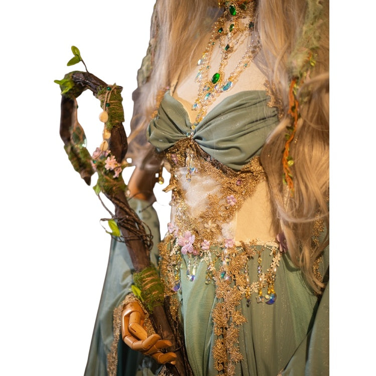 Original Handmade European and American Mythical Elf Theme Performance Dress, Western Style Princess Costume - Halloweez