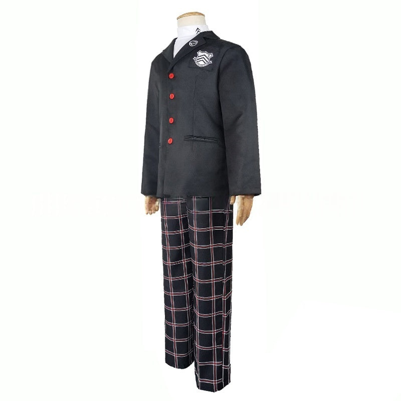 Persona 5 Joker (Ren Amamiya) Cosplay Costume Full Set School Uniform Performance Outfit - Halloweez