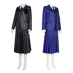 Wednesday Addams Cosplay Costume from The Addams Family TV Show - Halloweez