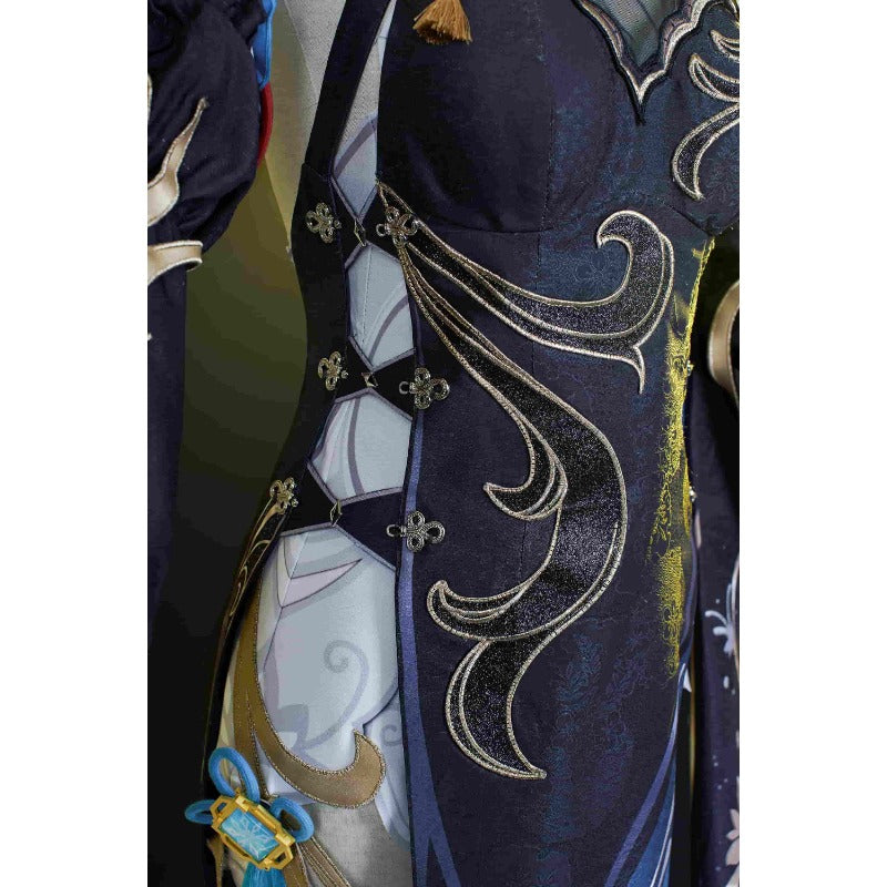 Superbe costume de cosplay Ganyu Cheongsam - Édition Shen He d'Halloweez pour les festivals