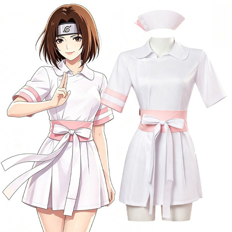 Rin Nohara Nurse Cosplay Costume Naruto Shippuden, Custom Halloween Outfit