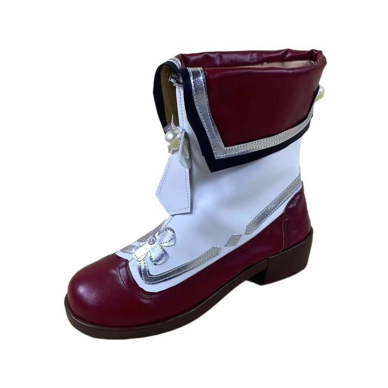 Genshin Impact Hu Tao Cosplay Shoes for Anime Expo Performance - Halloweez