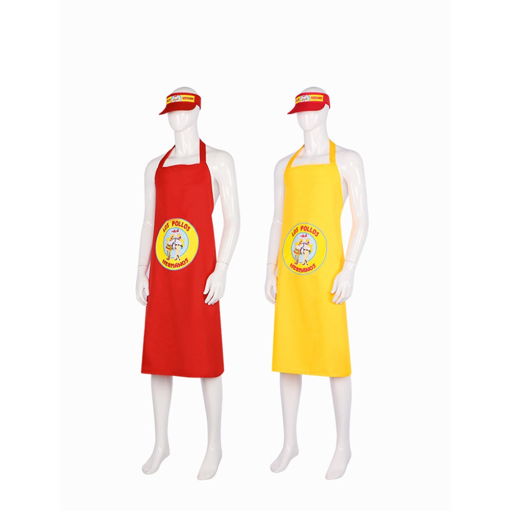 Breaking Bad LOS Pollos Hermanos Apron Hat Cosplay Costume - TV Series Outfit