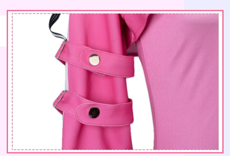 Alice Cosplay Goddess of Victory: NIKKE Pink Jumpsuit Bodysuit Full Set - Halloweez
