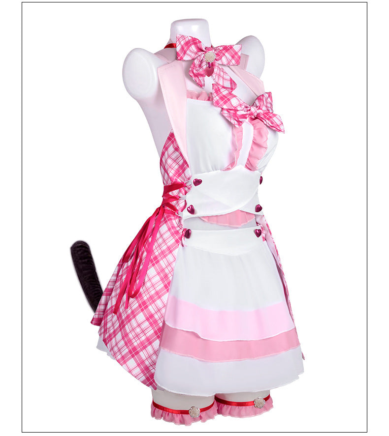 Cat Girl Paradise Anime Cosplay Dress Chocola Vanilla Stage Performance Outfit Daily Wear - Halloweez