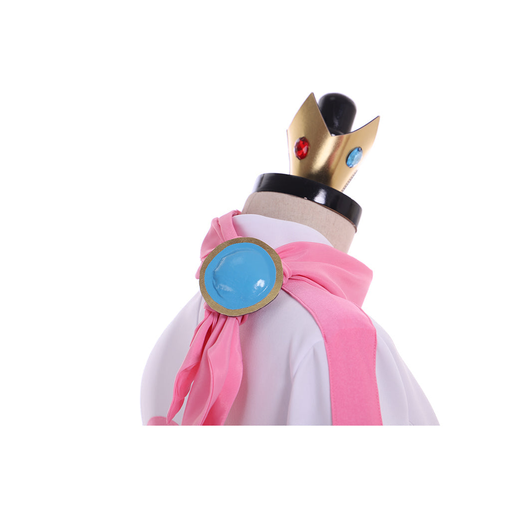 Combinaison de cosplay princesse inspirée de Mario pour femme - Robe de combat de film d'anime