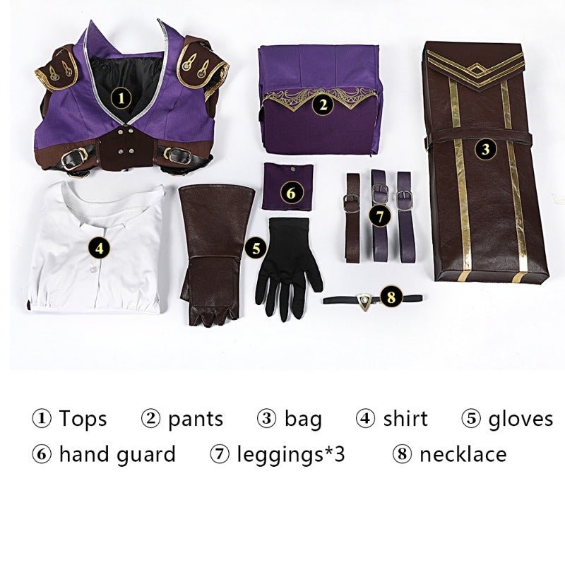 Costume de cosplay Arcane Caitlyn d'Halloweez - Ensemble complet pour Halloween