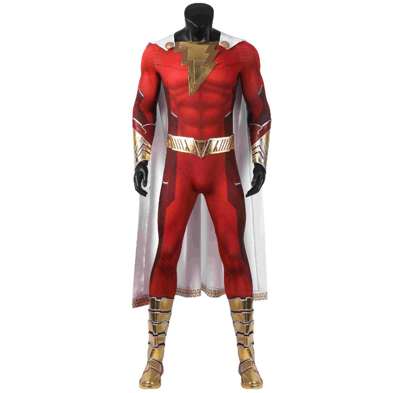 Halloweez Shazam Cosplay Costume for Adults - Perfect for Halloween Parties