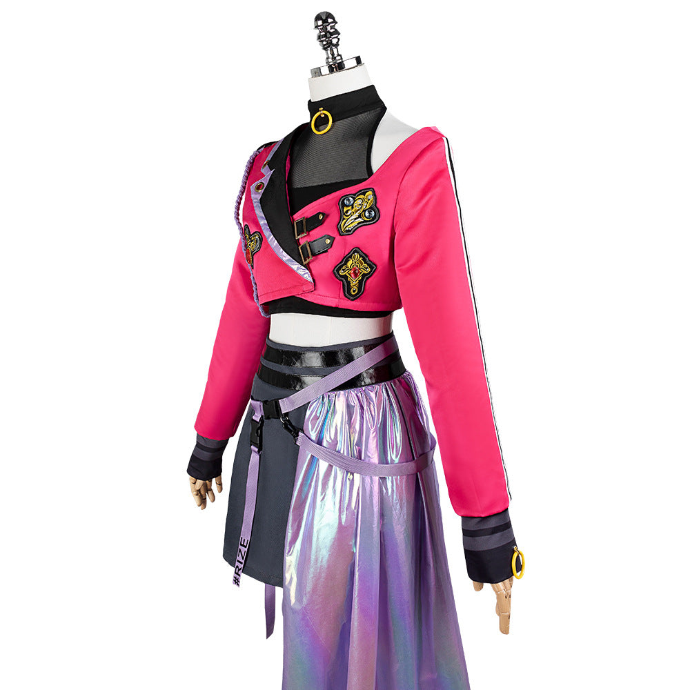 School Idol Master Hanami Saki My Way Anime Cosplay Costume Dress Set - Halloweez